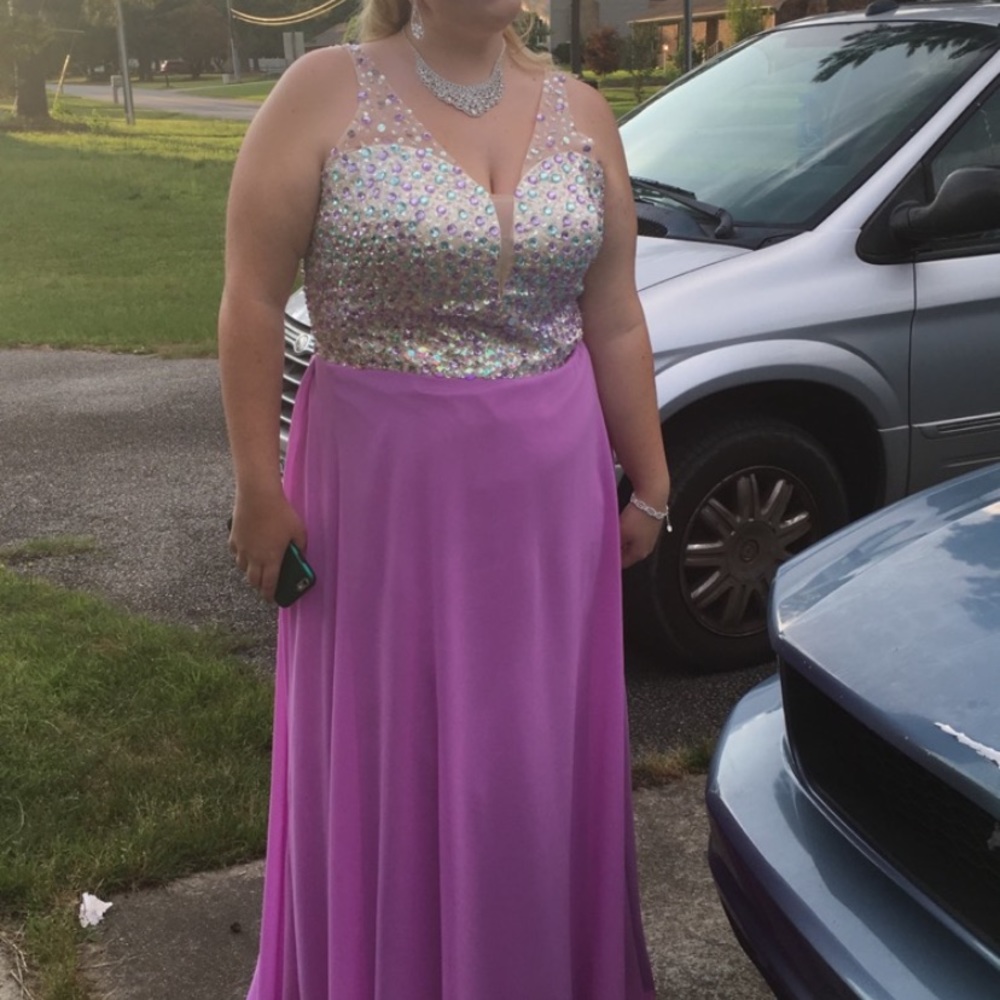 Lavender prom dress